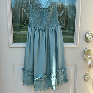 BCBGMaxAzria green strapless dress size XS VGUC.